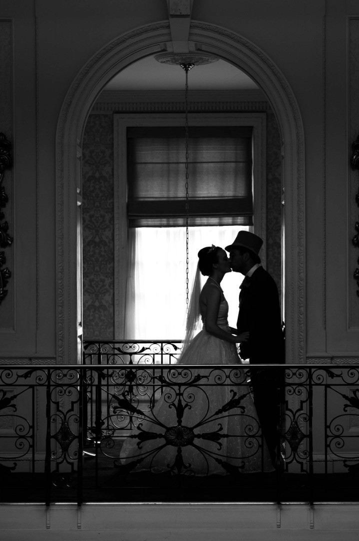 Wedding window silhouette