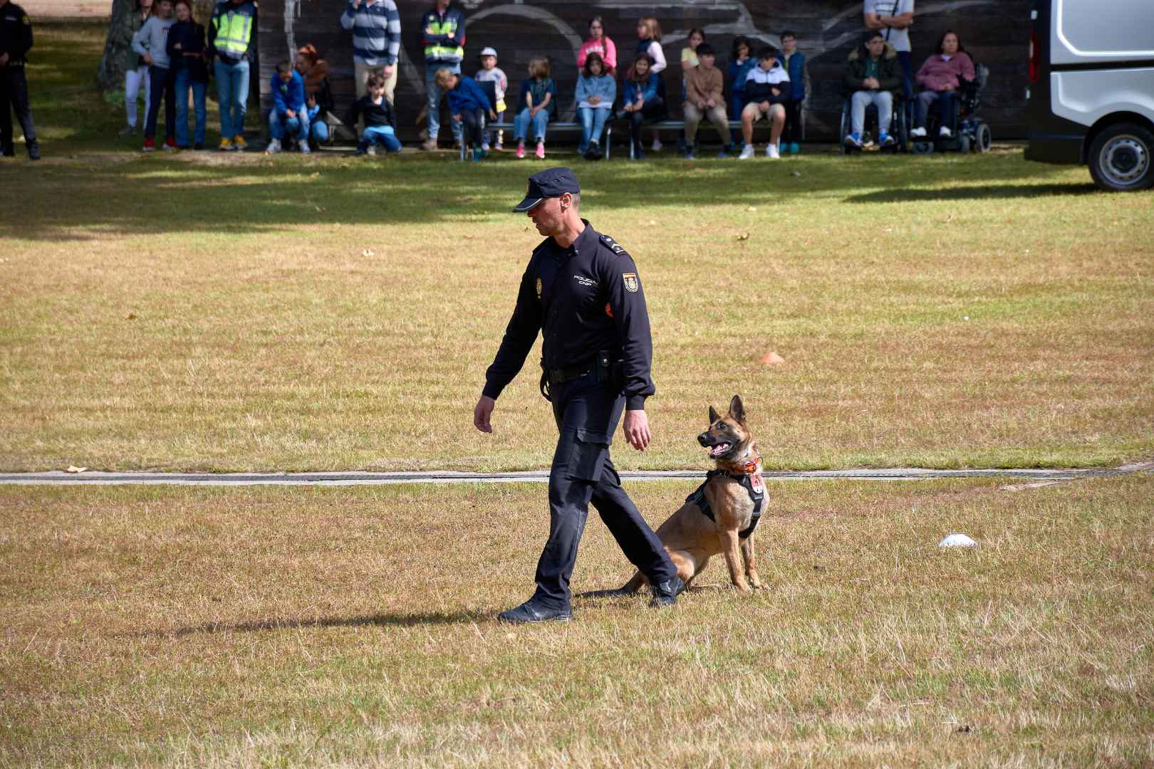 Security with dog summer event