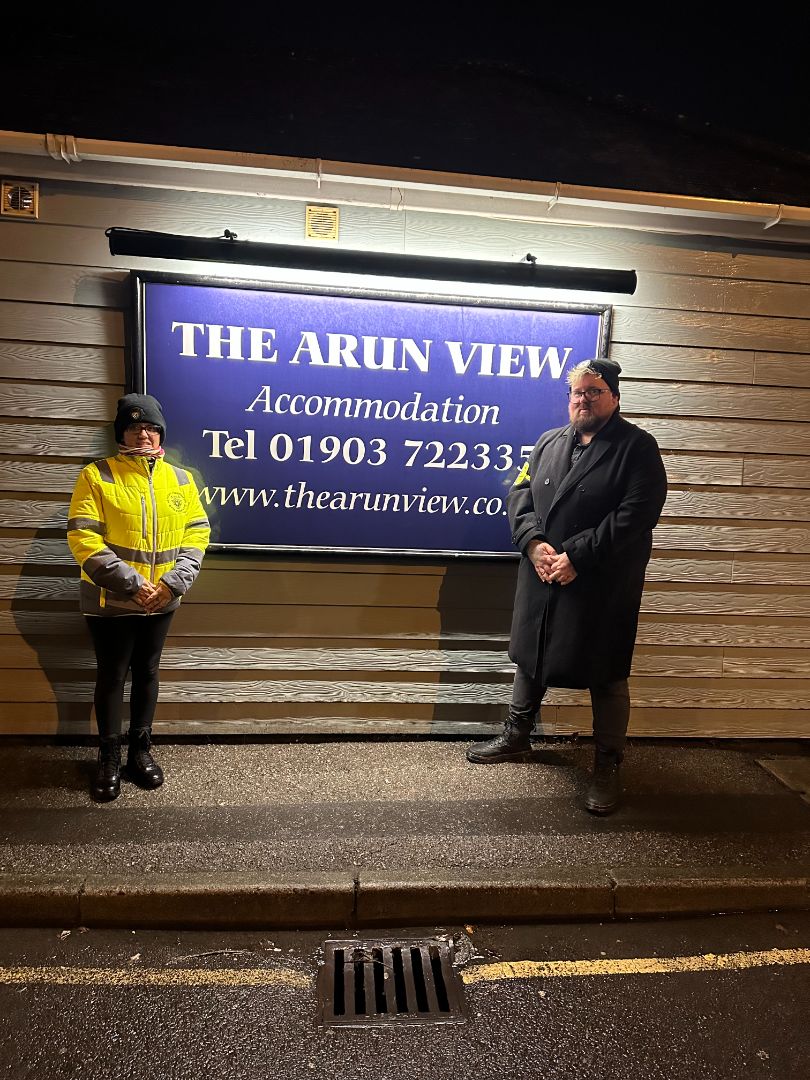 Two door supervisors arun view