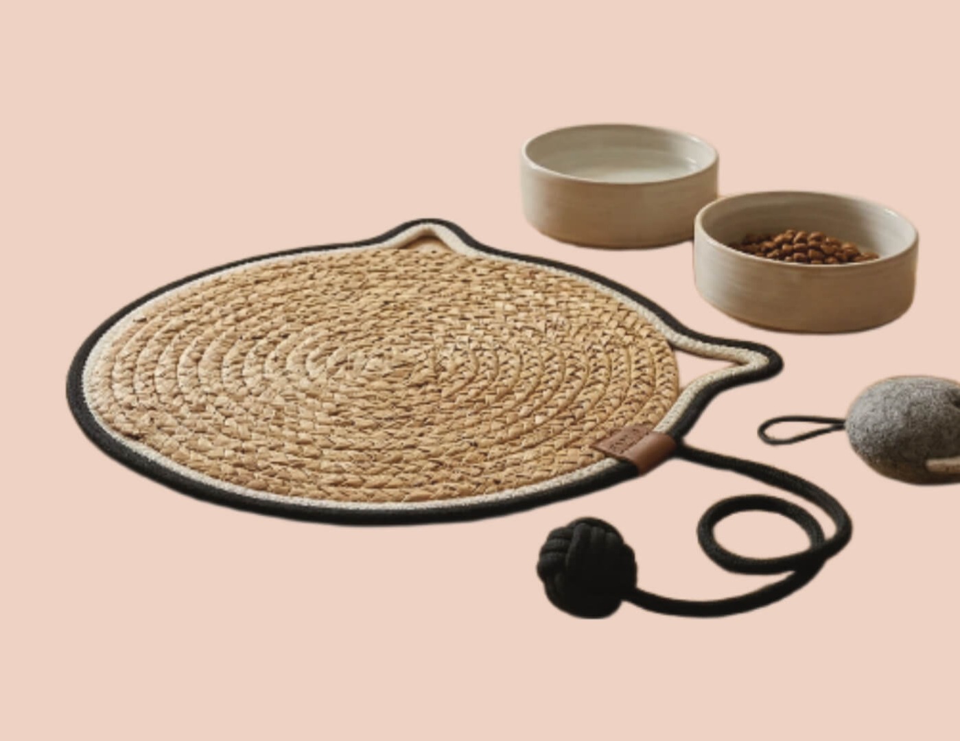 Cat bowl mat