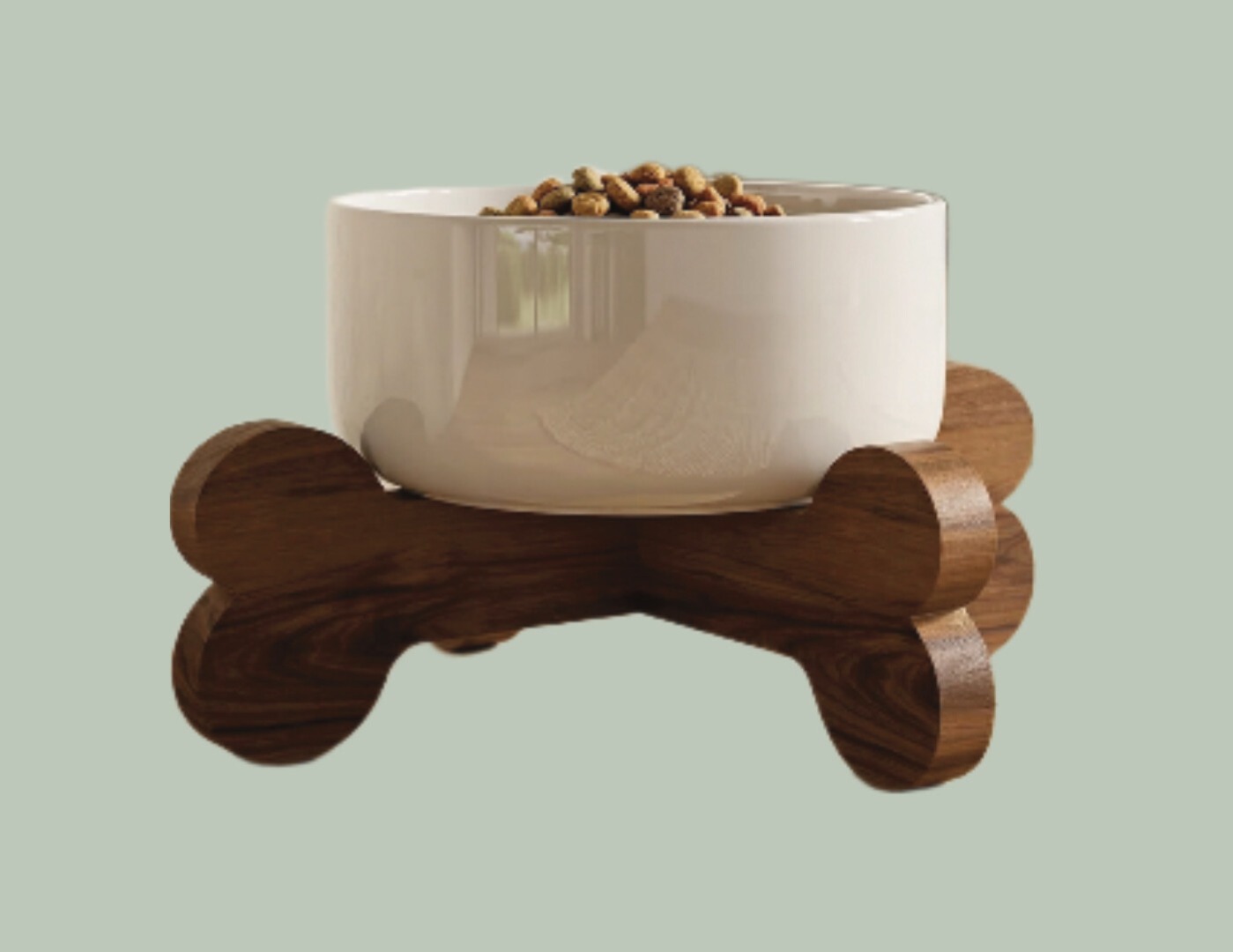 Dog bowl on stand
