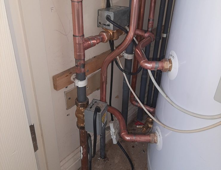 Boiler pipes red copper