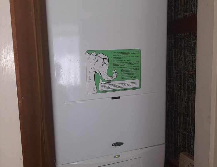 New boiler elephant sticker