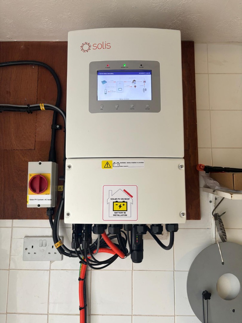 Solar panels installation