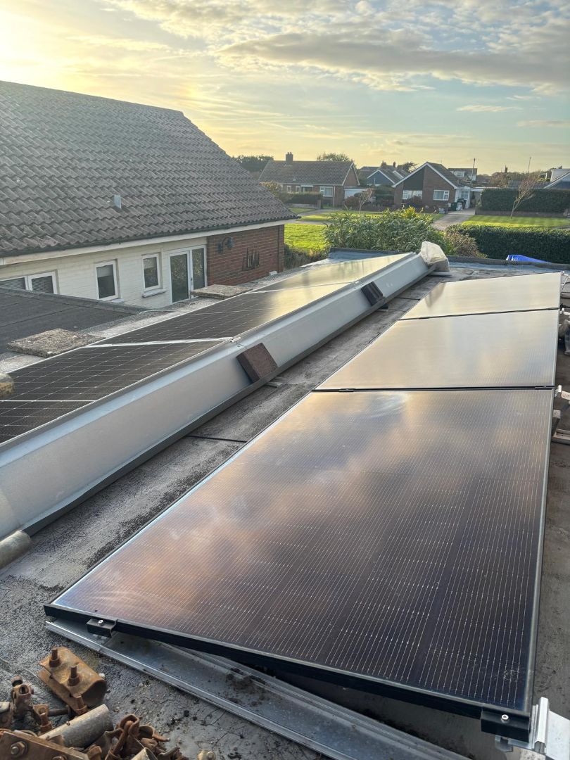 Solar panels installation