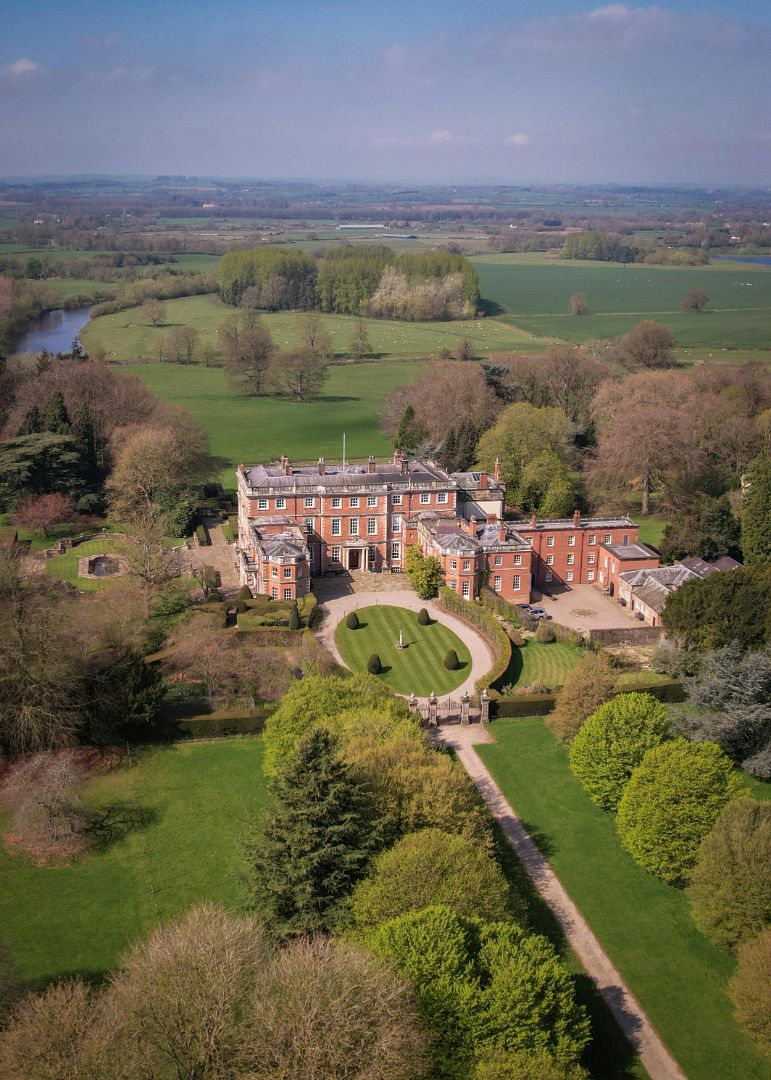 Newby hall mansion with park