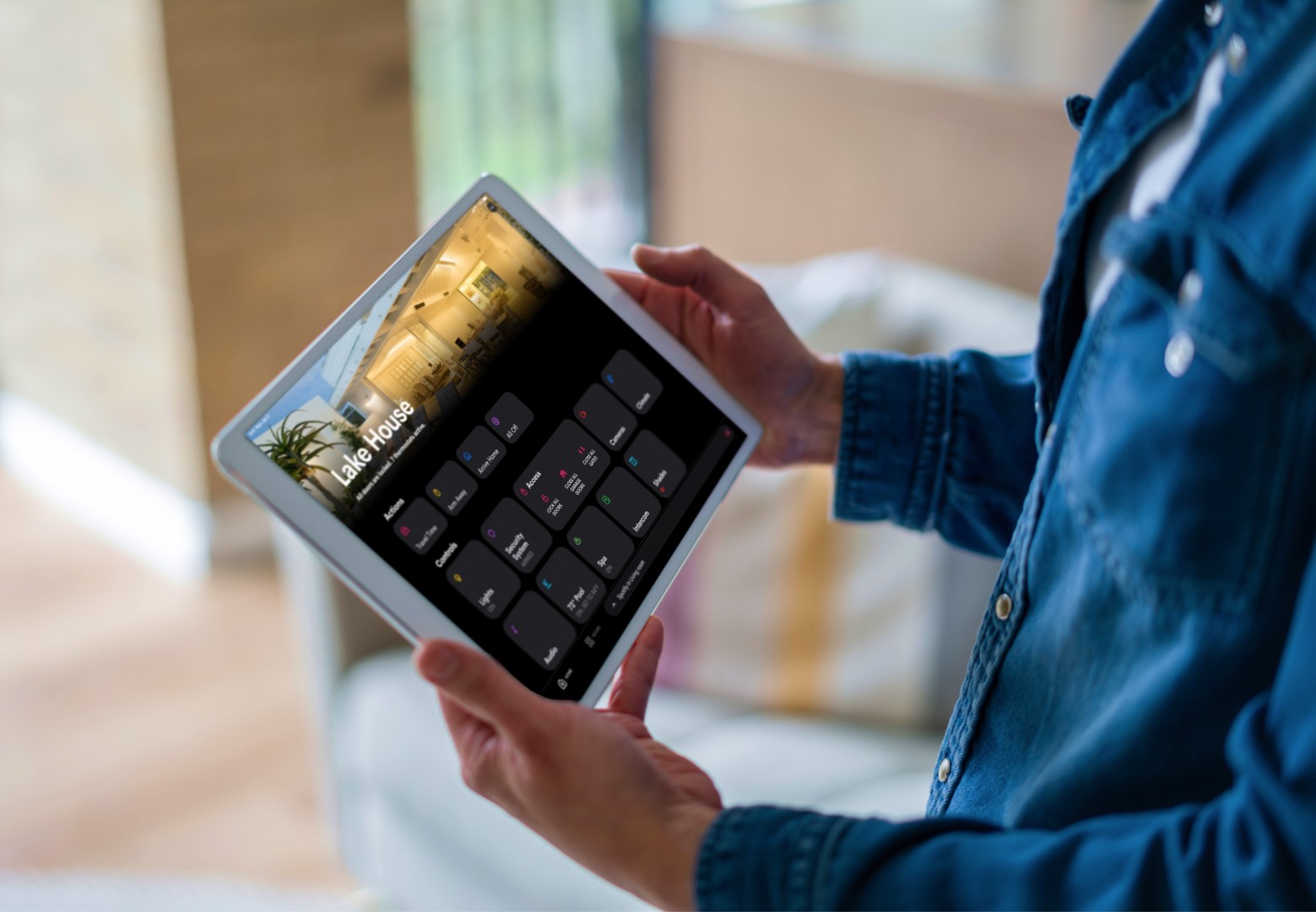 man holding tablet