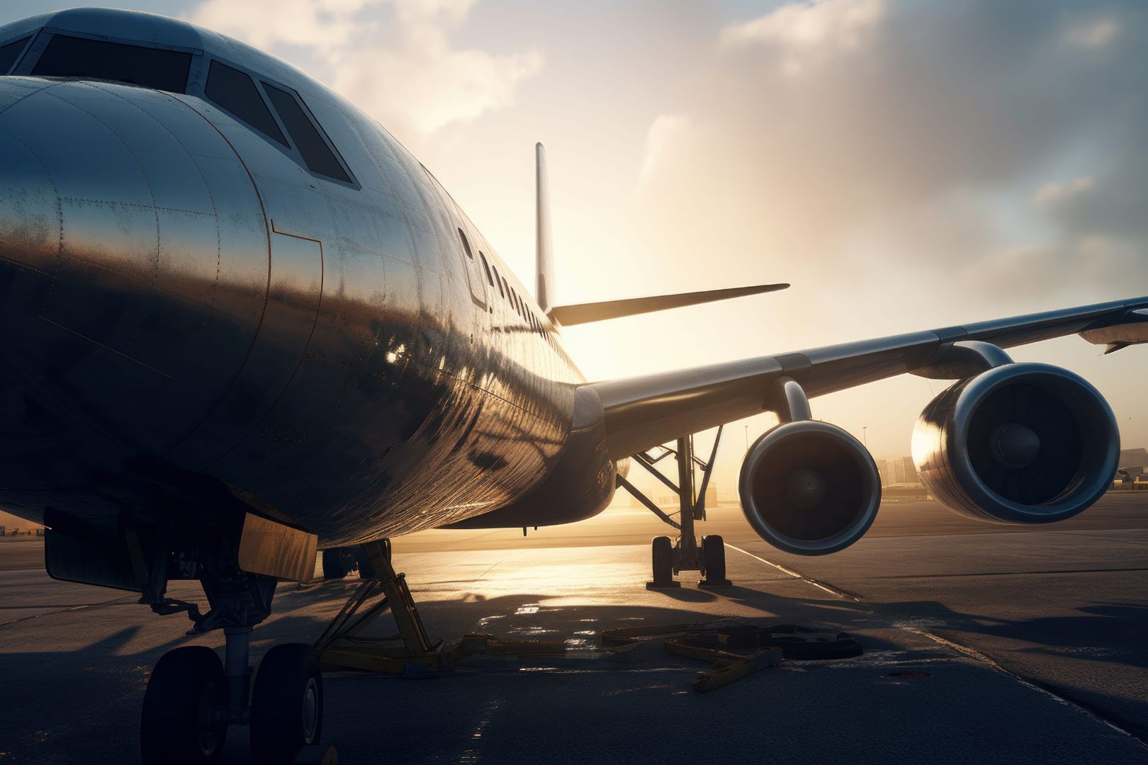 Airplane at the airport