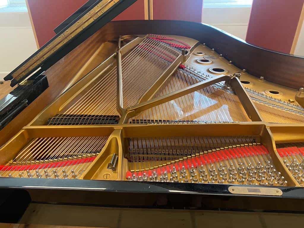 Inside a steinway piano