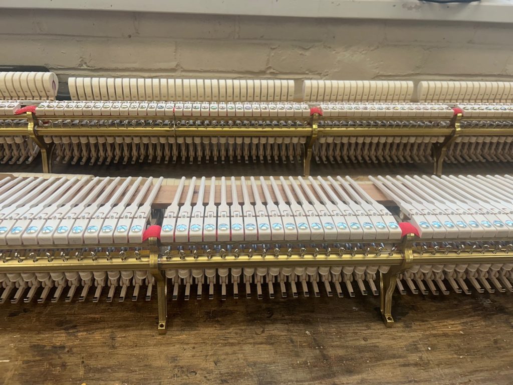 Inside a steinway piano