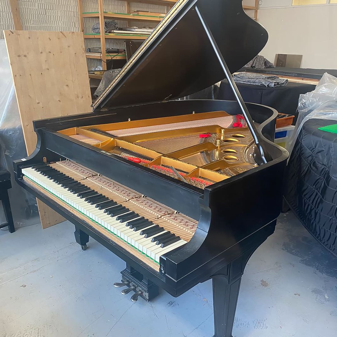 Inside a steinway piano