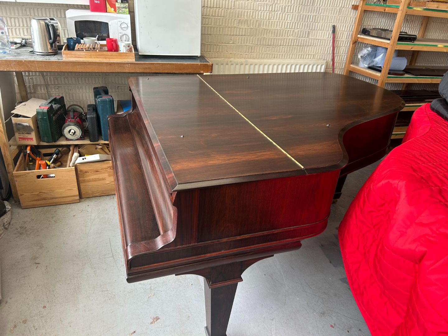 Piano in the workshop