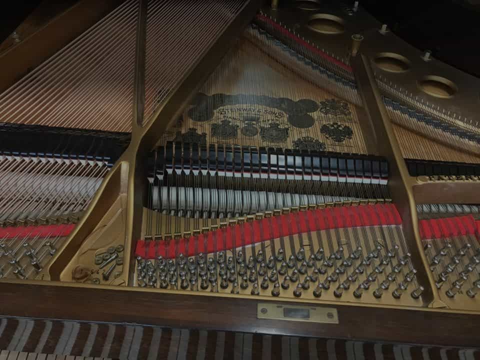 Top view of piano