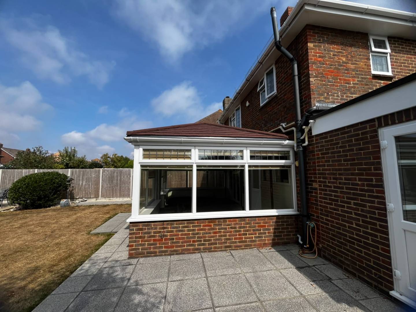another view of the completed extension