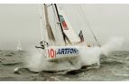 Artforms flying to first place and new record in the 2004 Single-Handed Transat Race