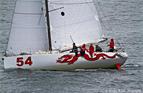 Mike Hennessy's Class 40 'Dragon' during the 11th Hour Racing Atlantic Cup event in Newport