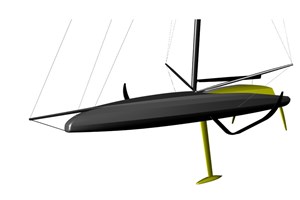 IMOCA Open 60 lifting foil yacht