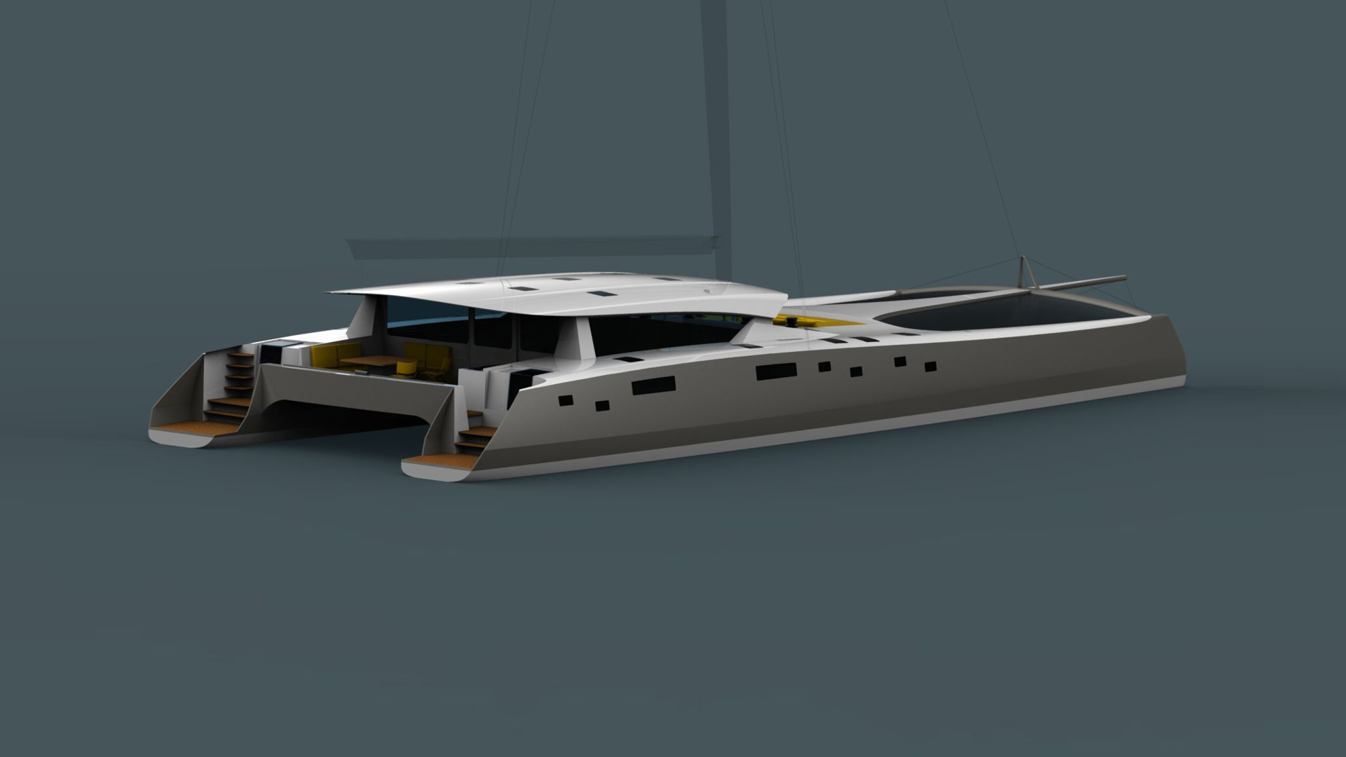 custom catamaran hull