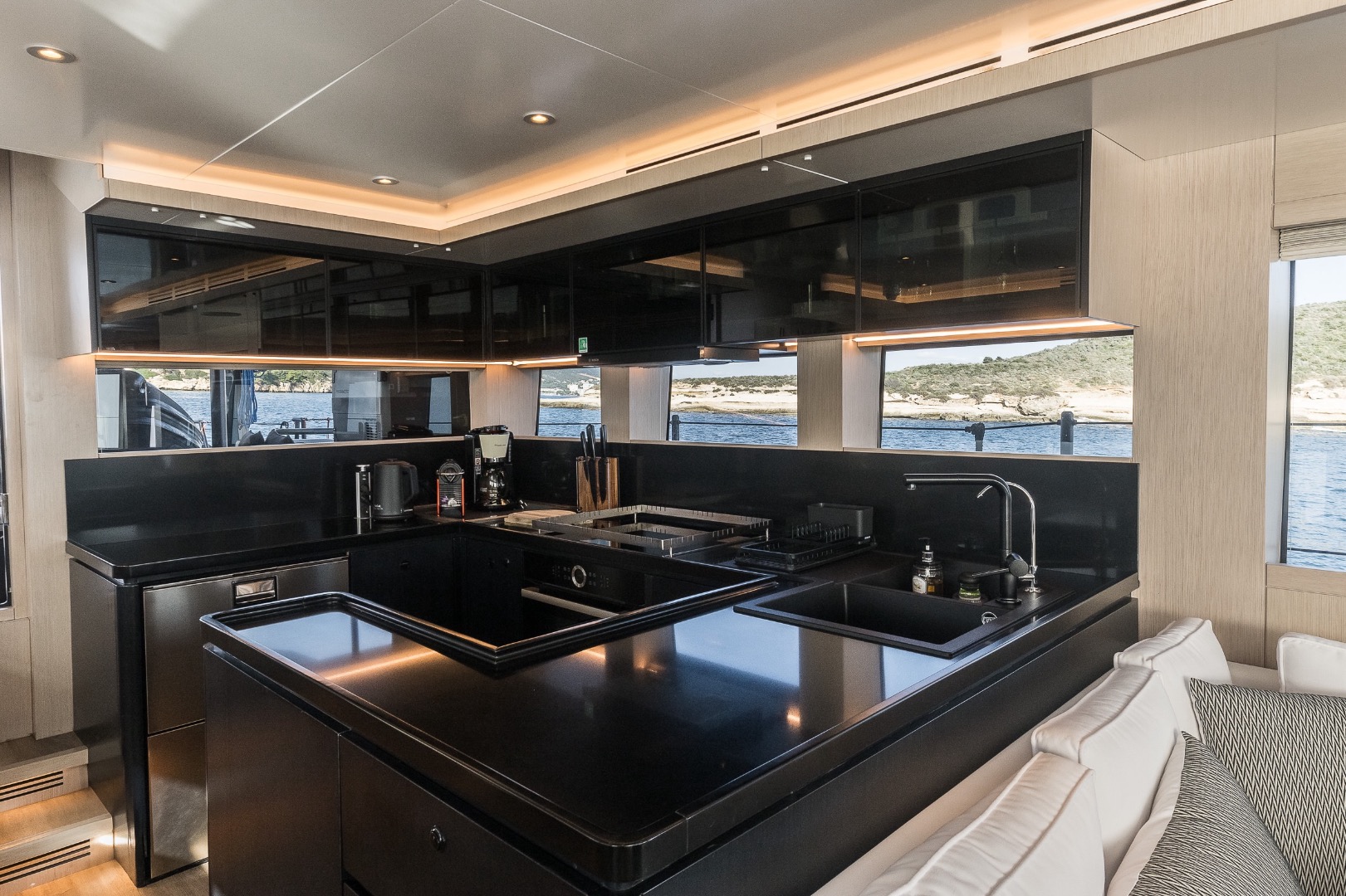 For sale; 24m  motor explorer yacht Vanguard. Aluminium hull, with exceptional stability & shallow draft, designed as a real ocean going yacht capable of traversing the north west passage, high latitude cruising and exploration in all environments. Built by Naval Yachts, she combines unmatched performance and luxury.