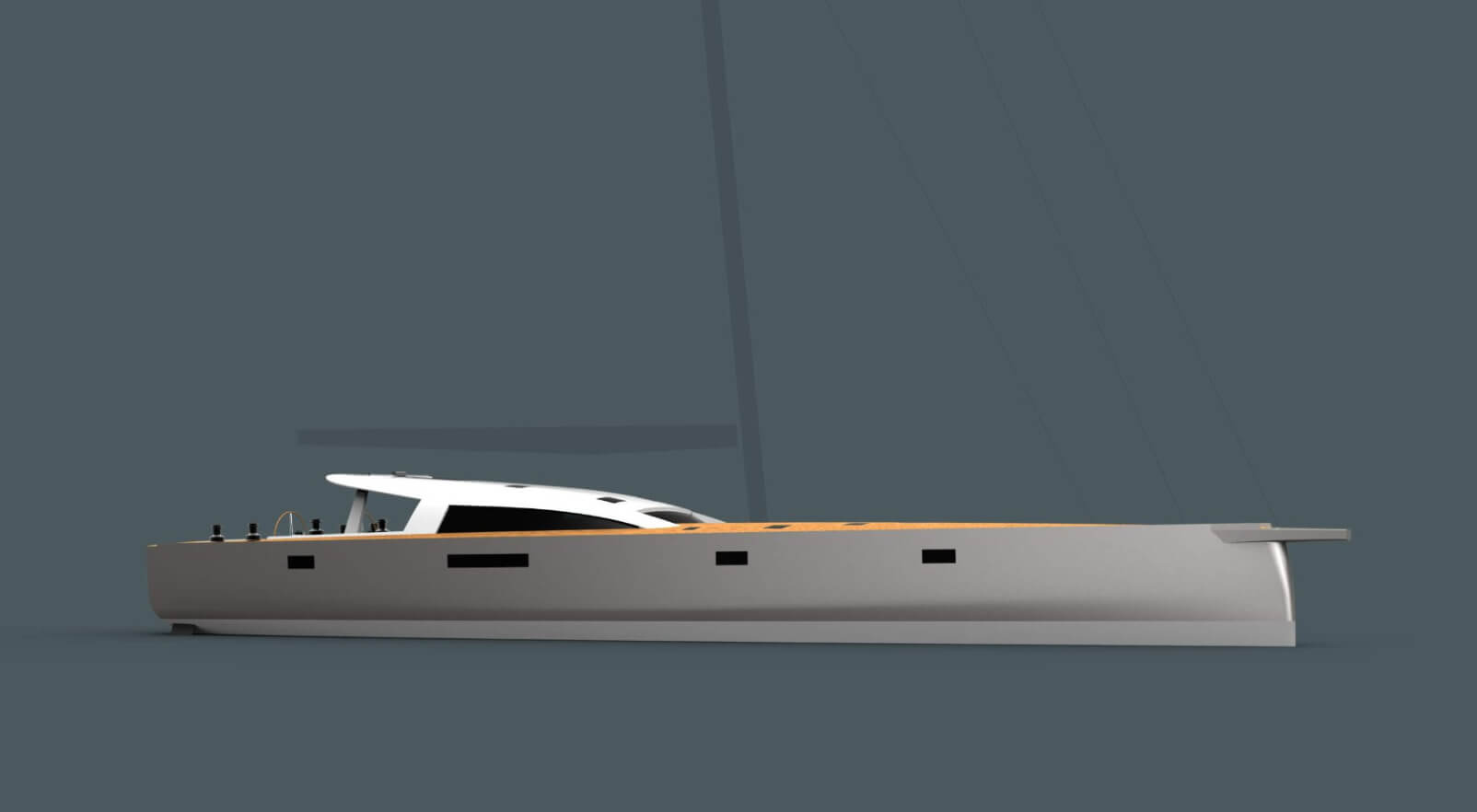 Owen Clarke Design (OC) yacht designers created this custom carbon and foam composite short-handed design for a Scandinavian client, a 23m lifting keel, performance blue water cruising sailboat.