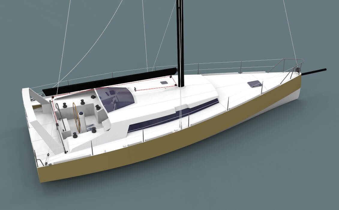 racing sailboat keel design