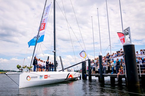 Offshore Team Germany IMOCA 60 re launch after new ballast tanks and rig by designers Owen Clarke Design