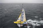 Pictures of Dee Caffari training at sea on board her IMOCA Open 60 Pictures of Dee Caffari training at sea on board her IMOCA Open 60