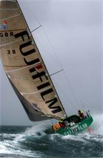 Alex Bennett and Malcolm Dickinson aboard Fujifilm Alex Bennett and Malcolm Dickinson aboard Fujifilm