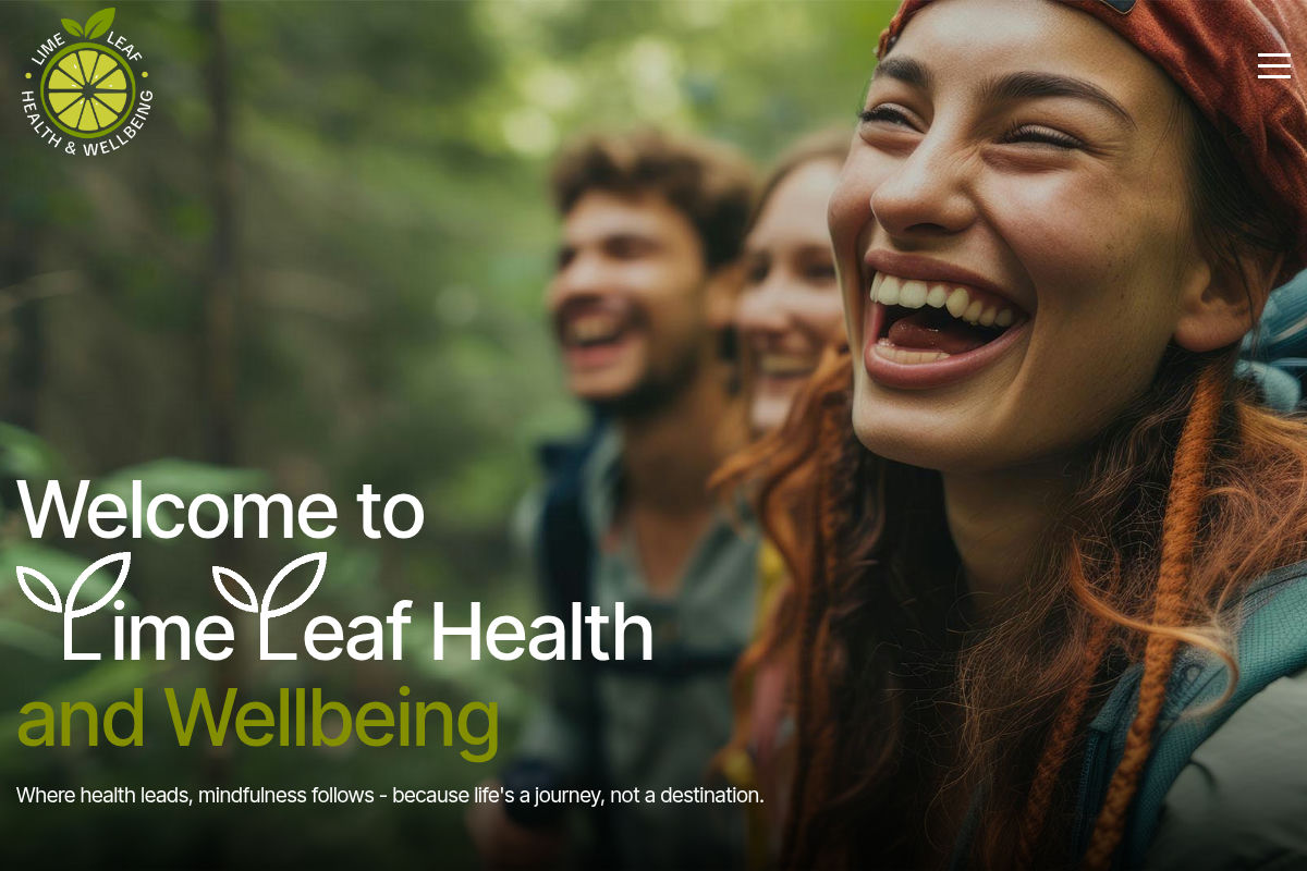 Lime Leaf Website Desktop