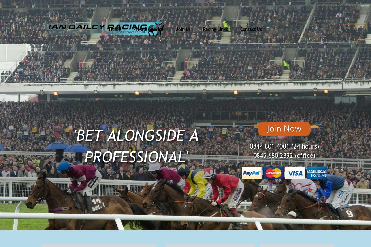 WELCOME TO IAN BAILEY RACING : Ian Bailey Racing