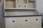 7' x 5'6' Painted Dresser with Reclaimed pine work surface and cornice detail.

£1350
