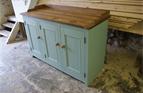 Farmhose sideboard with reclaimed pitch pine top and gallery rail.

£760