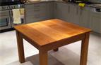 Solid oak oiled kitchen table, 3' x 3'. £750.