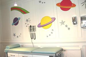 Space consultation room - your child won't get upset during the Doctor's examination.