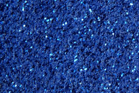 Blue glitter carpet