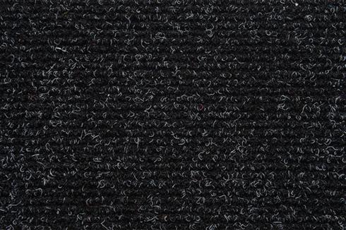 Charcoal Hard wearing ribbed exhibition carpet