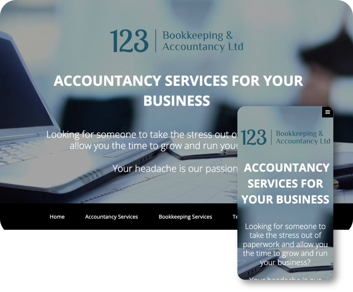 123 Bookkeeping & Accountancy LTD | Toolkit Websites Portfolio