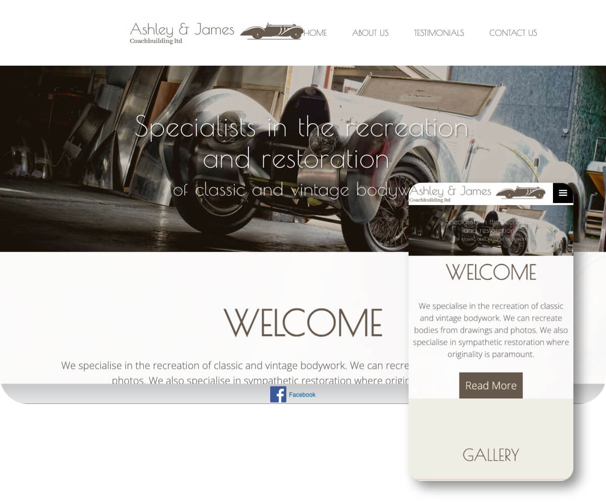 Ashley & James Coachbuilding LTD | Toolkit Websites Portfolio