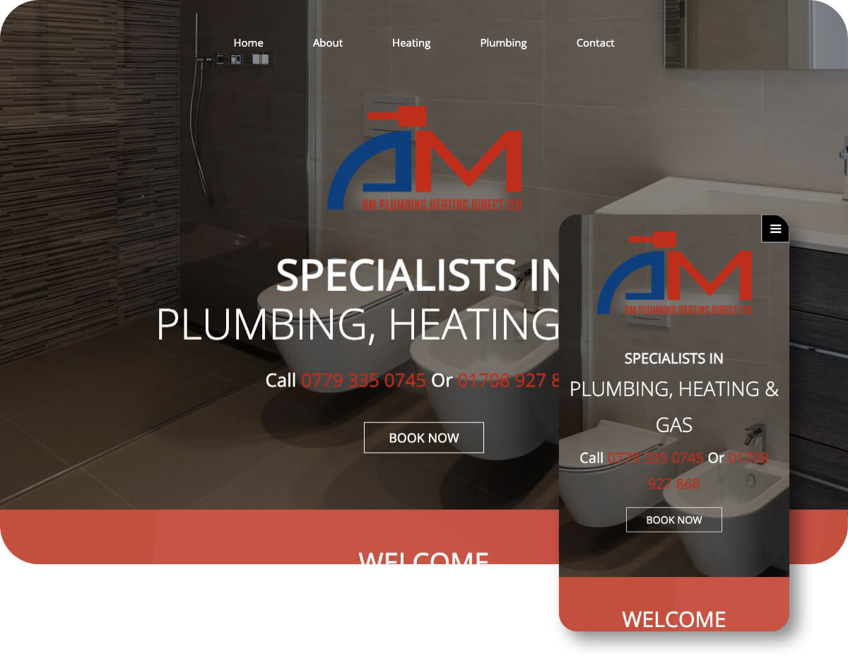 AM Plumbing and Heating | Toolkit Websites Portfolio