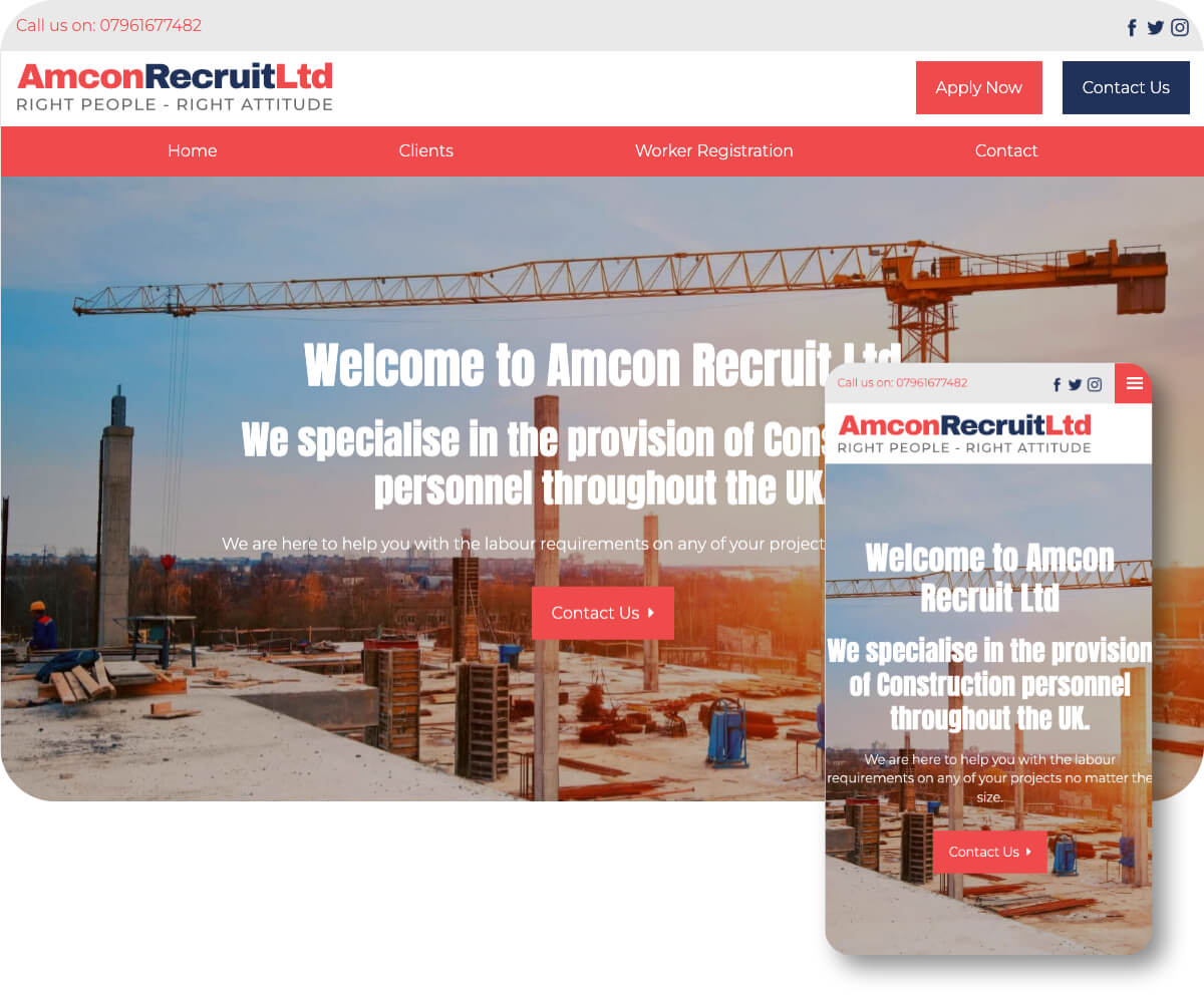 Amcon Recruit LTD | Toolkit Websites Portfolio