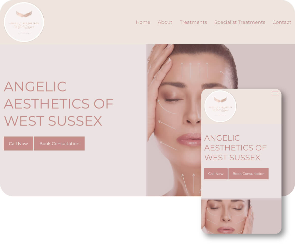 Angelic Aesthetics of West Sussex | Toolkit Websites Portfolio