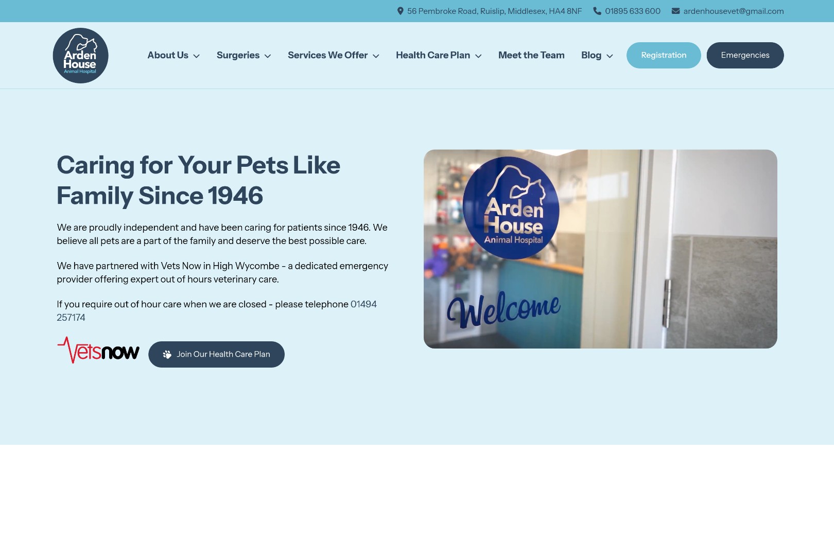 Arden House Animal Hospital desktop