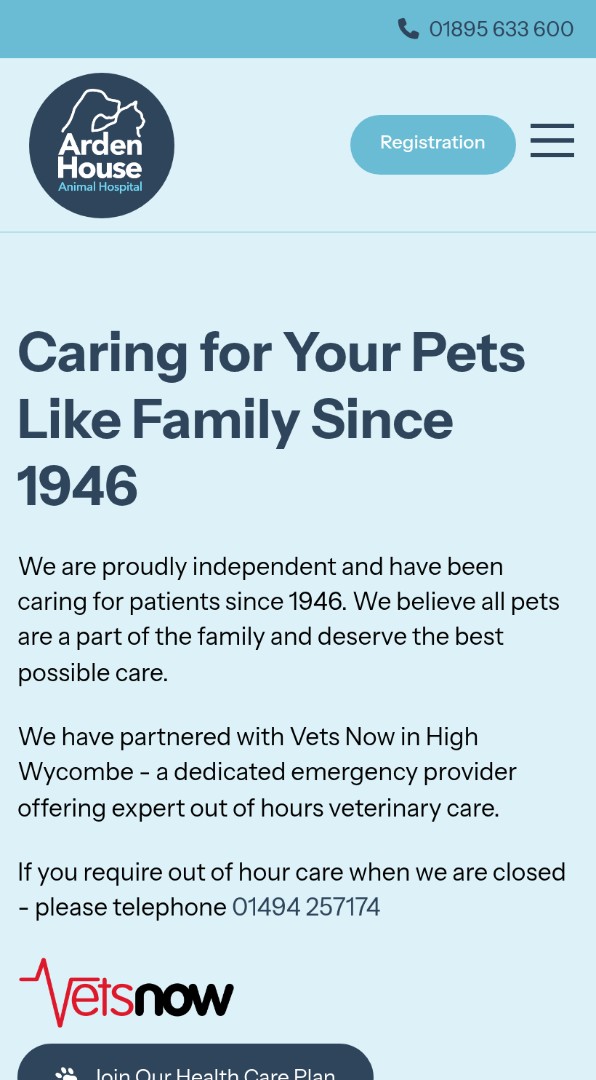 Arden House Animal Hospital mobile