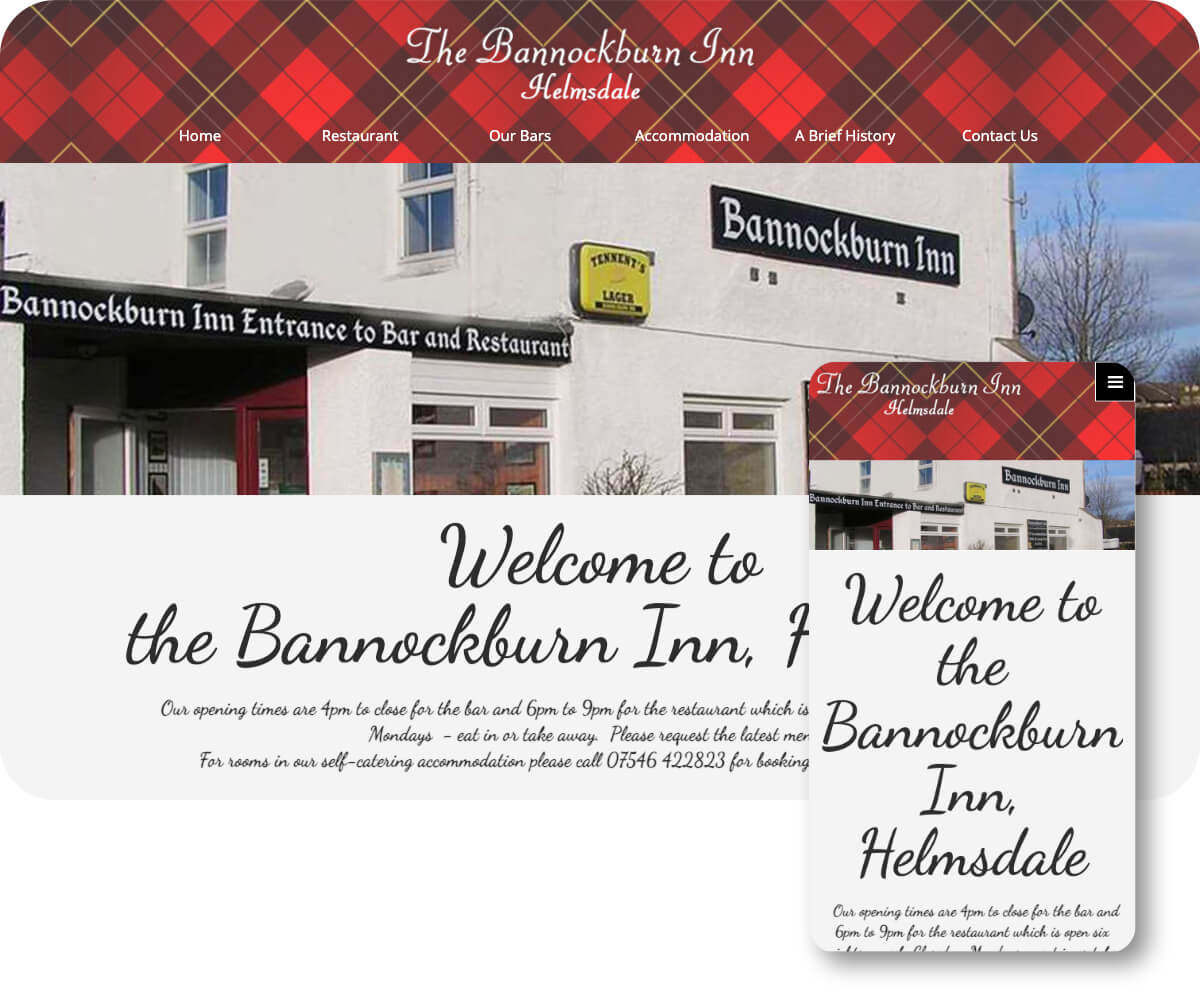The Bannockburn Inn | Toolkit Websites Portfolio