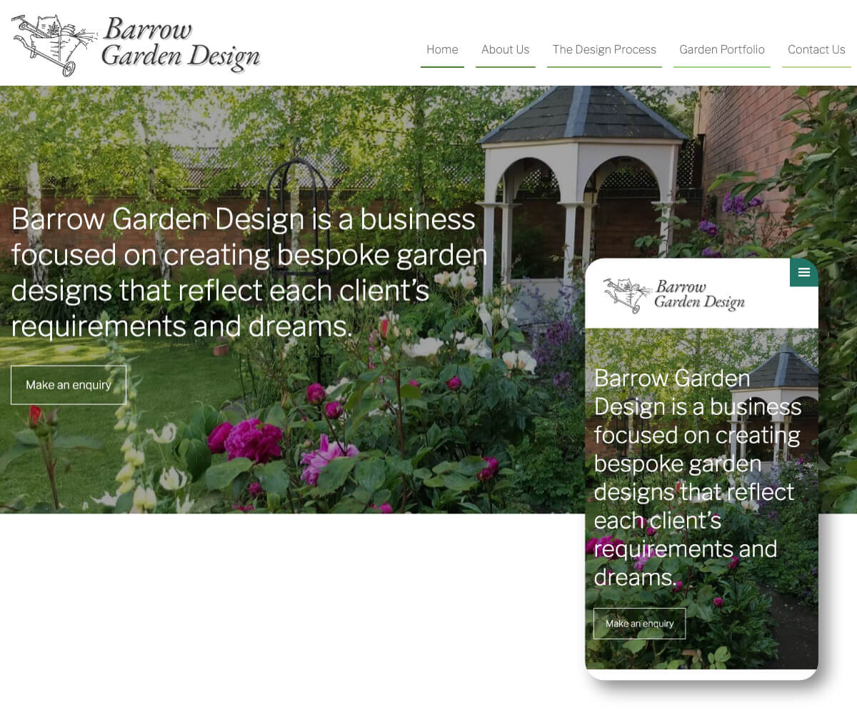 Barrow Garden Design | Toolkit Websites Portfolio