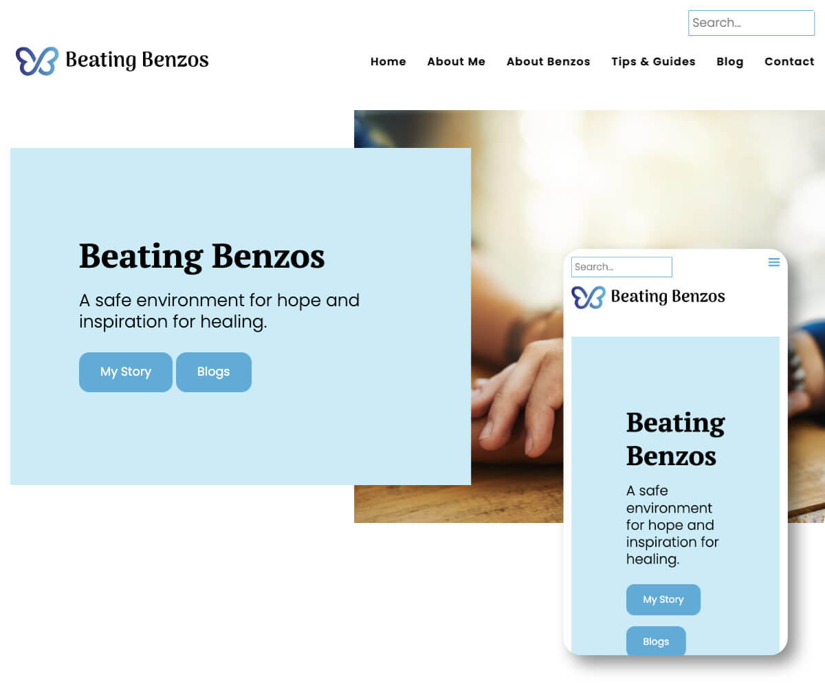 Beating Benzos | Toolkit Websites Portfolio