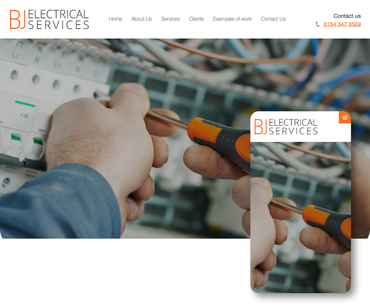 BJ Electrical Services | Toolkit Websites Portfolio