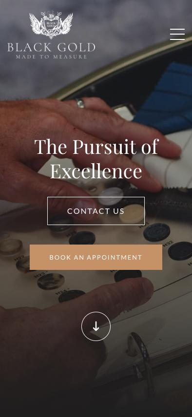 Black Gold Website Mobile