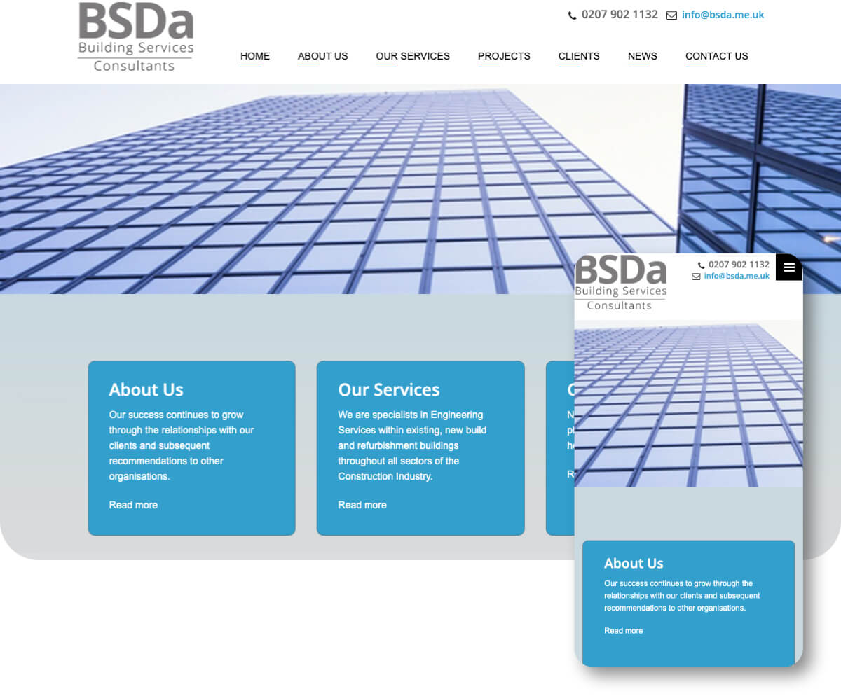 Built Services Design Associates | Toolkit Websites Portfolio