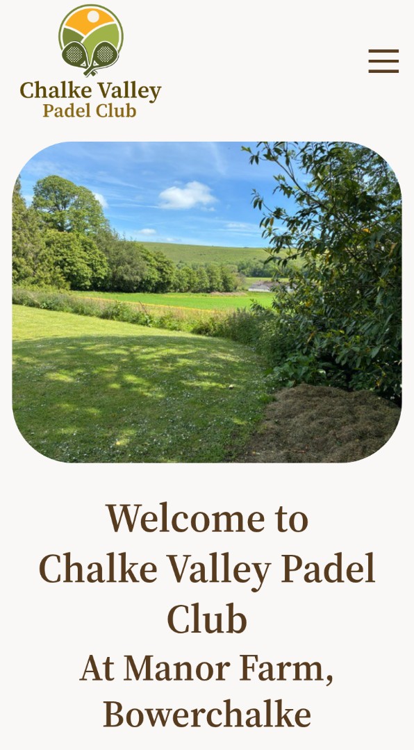 Chalke Valley Padel Club mobile